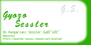 gyozo sessler business card